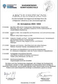 01.03.2025, Abschluzeugnis fr das Schuljahr 2024/2025