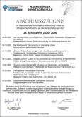 01.03.2025, Abschlu�zeugnis f�r das Schuljahr 2024/2025